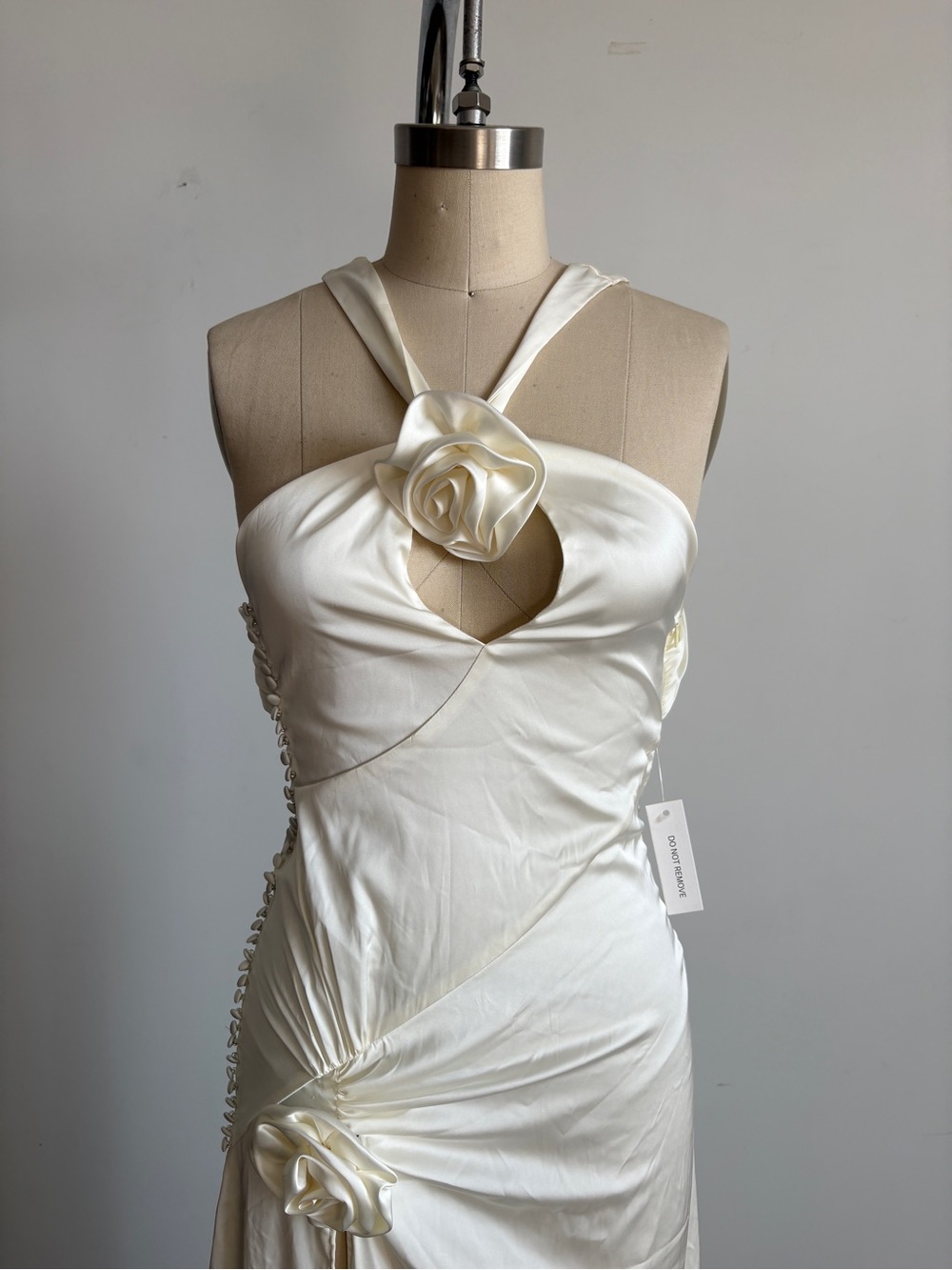 $398 NWT For Love And Lemons “Paula” Maxi Gown in White Sz XXS - Picture 5 of 13